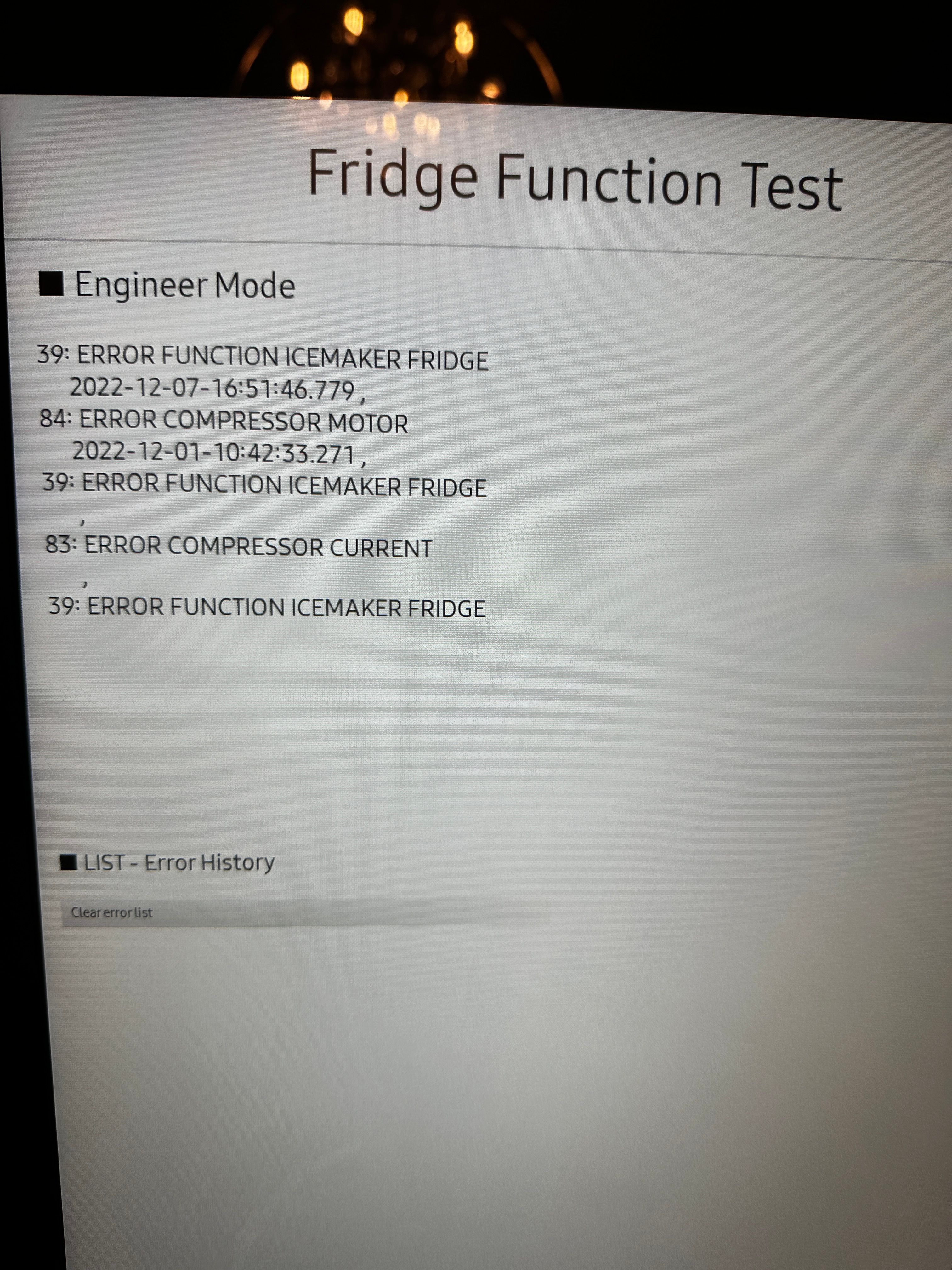 Solved: Ice Maker Error Codes - Samsung Community - 2469506