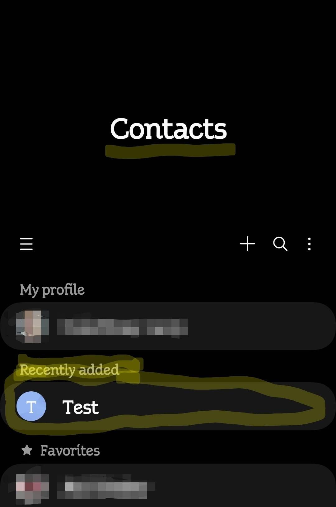 Solved: Recently Added Contacts not Appearing - Samsung Community - 2545948