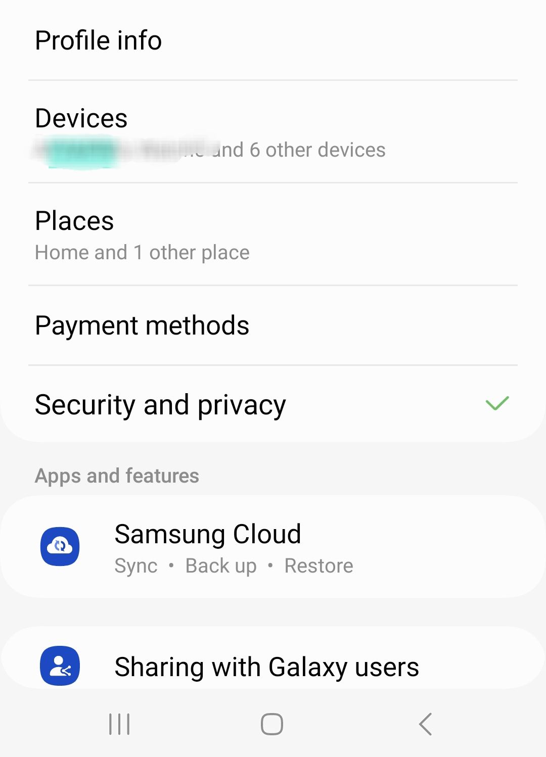 samsung account add child