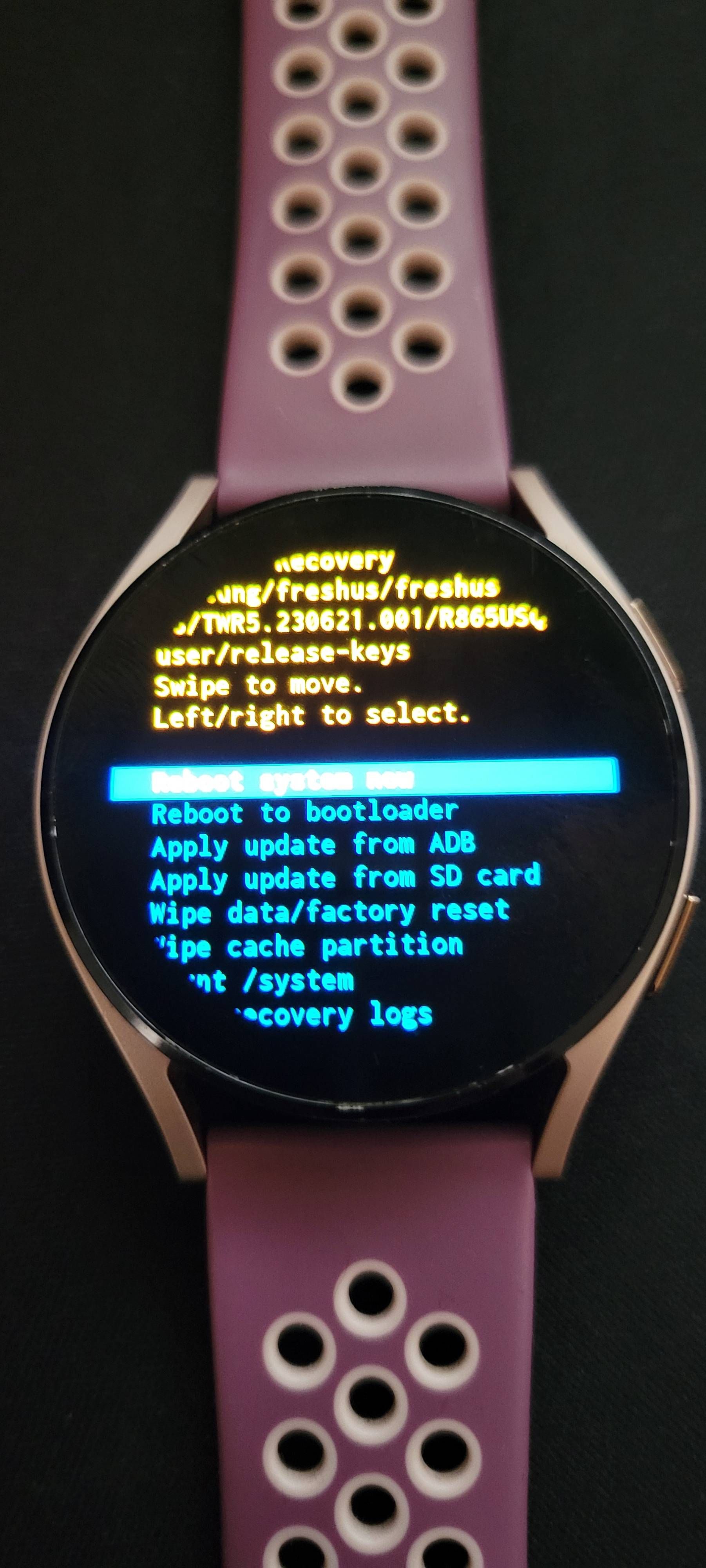 samsung watch 4 recovery mode