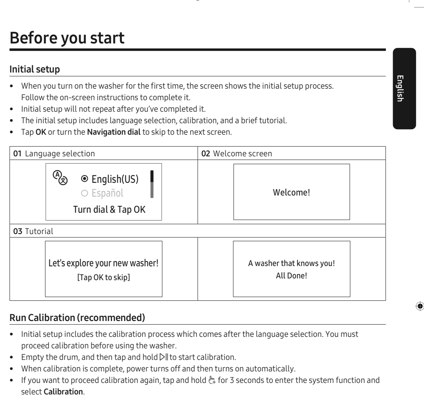 Solved How do I run calibration on front load washer WW25... Samsung