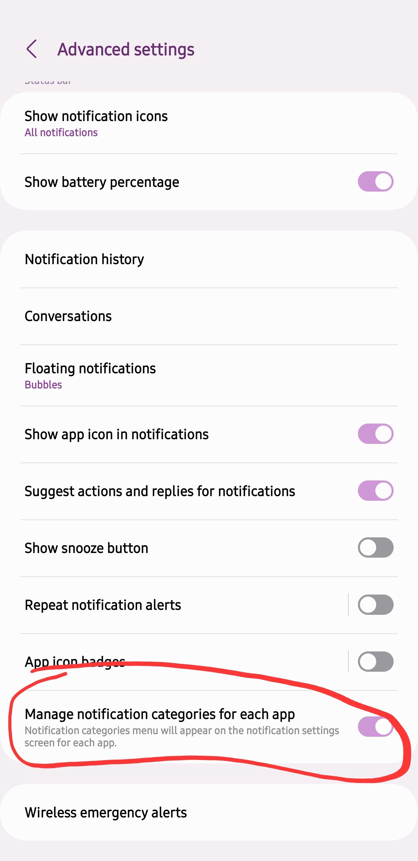 Solved: Notification Categories S23 Ultra - Samsung Community - 2847848