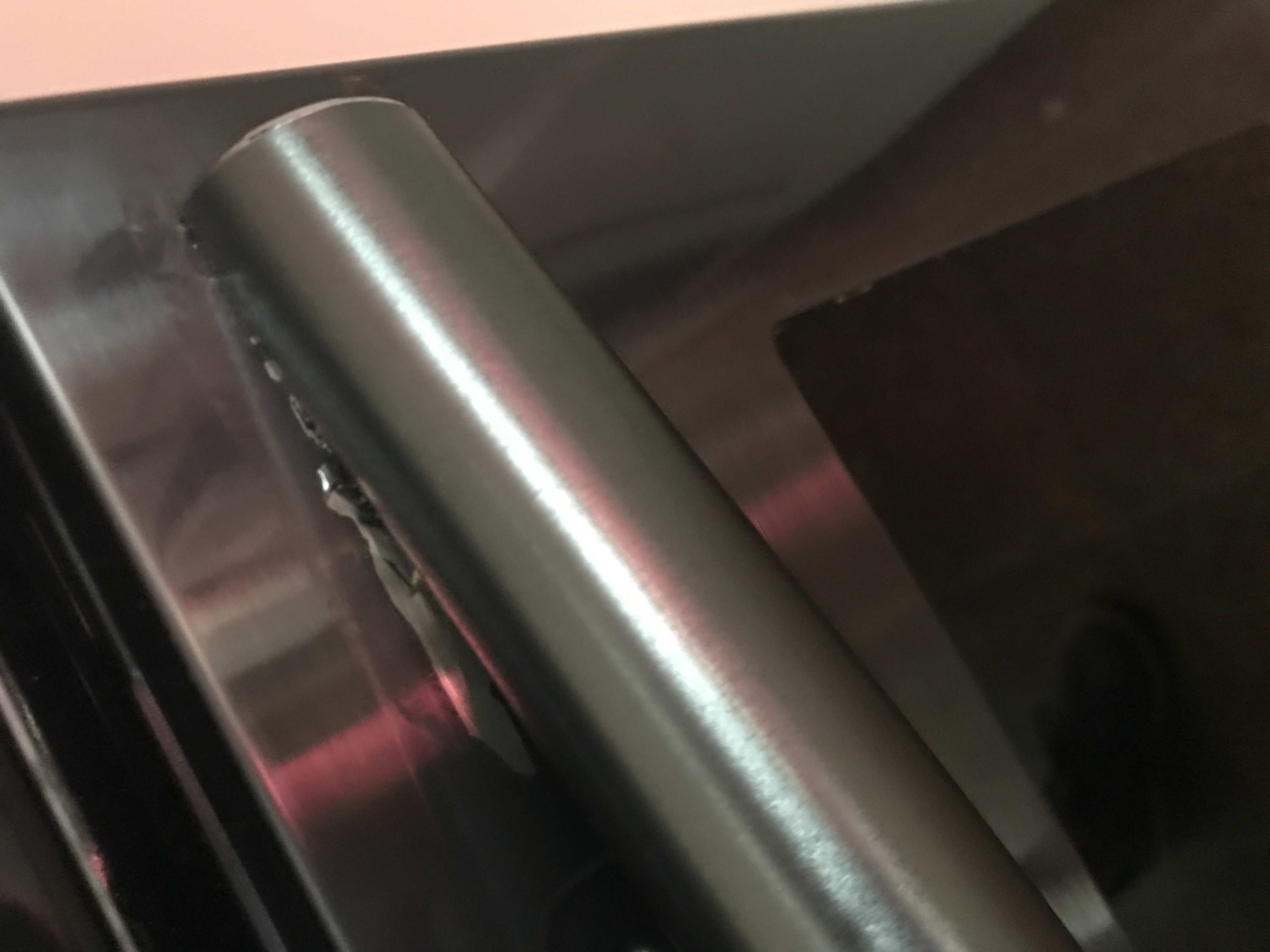 Samsung Black Stainless peeling off Stove. Looking... - Samsung ...