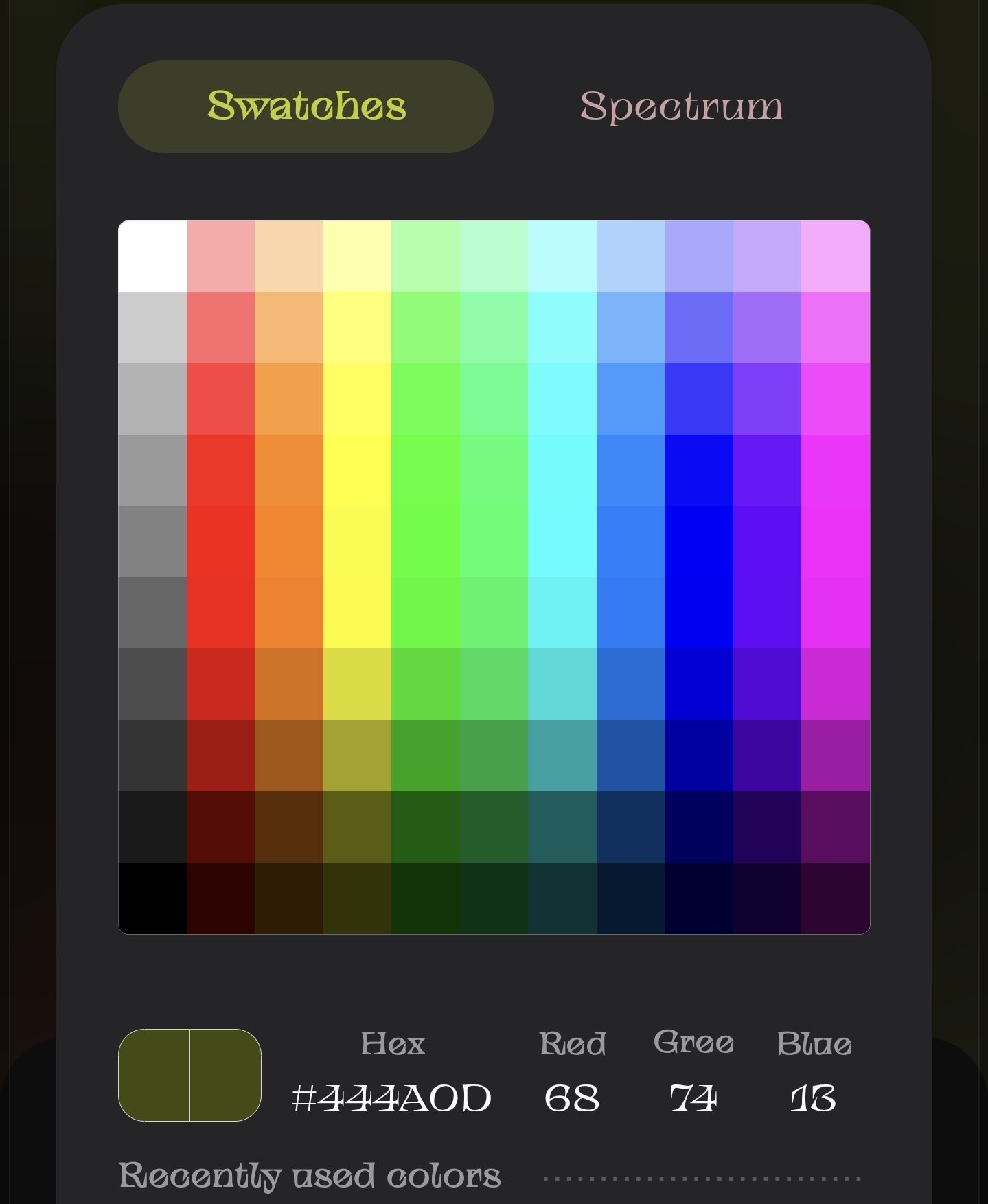 Color palette - Samsung Community - 2941197