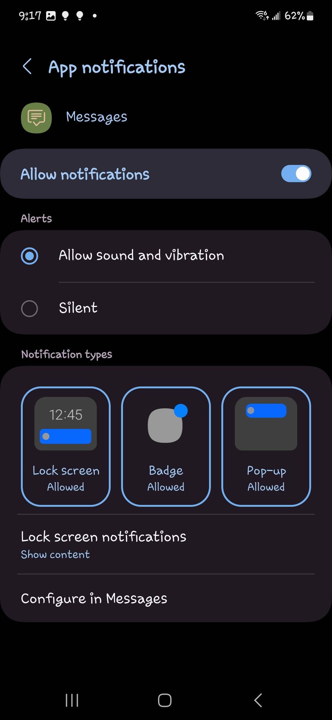 message sound samsung