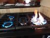 fire on our new gas range.jpg