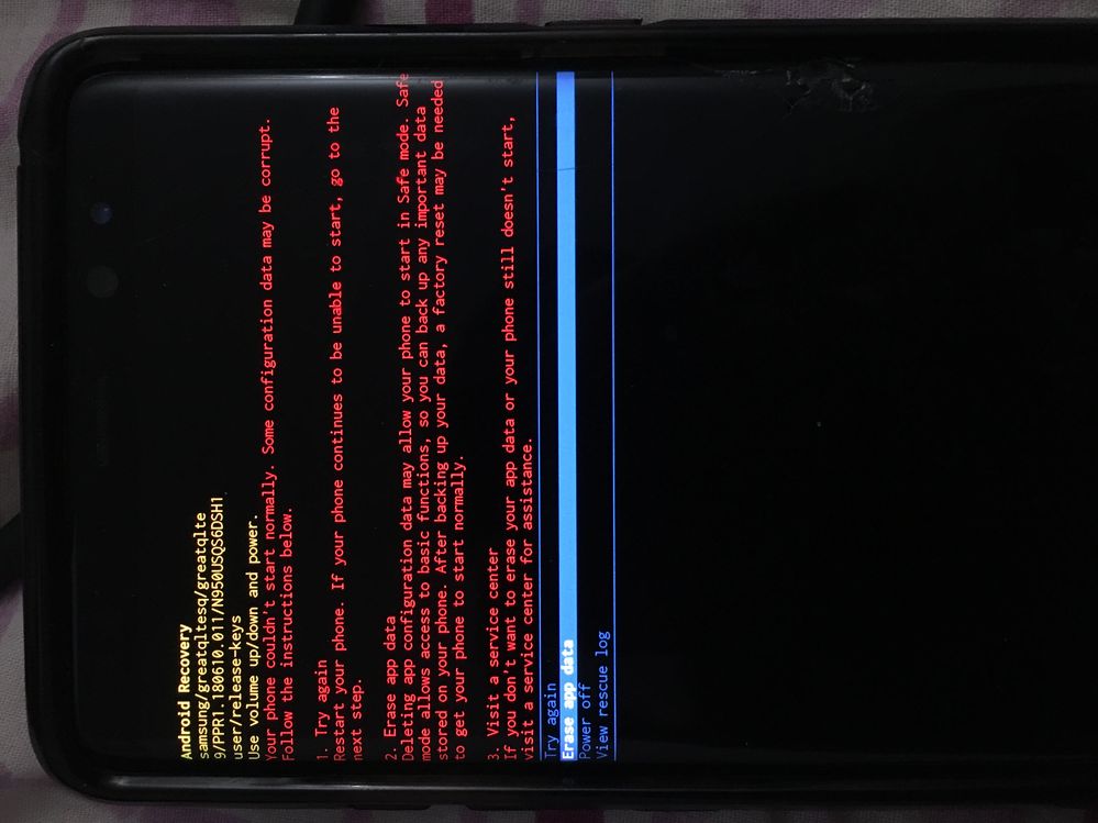 Stuck In Boot Loop / Recovery Mode - Samsung Community - 908328