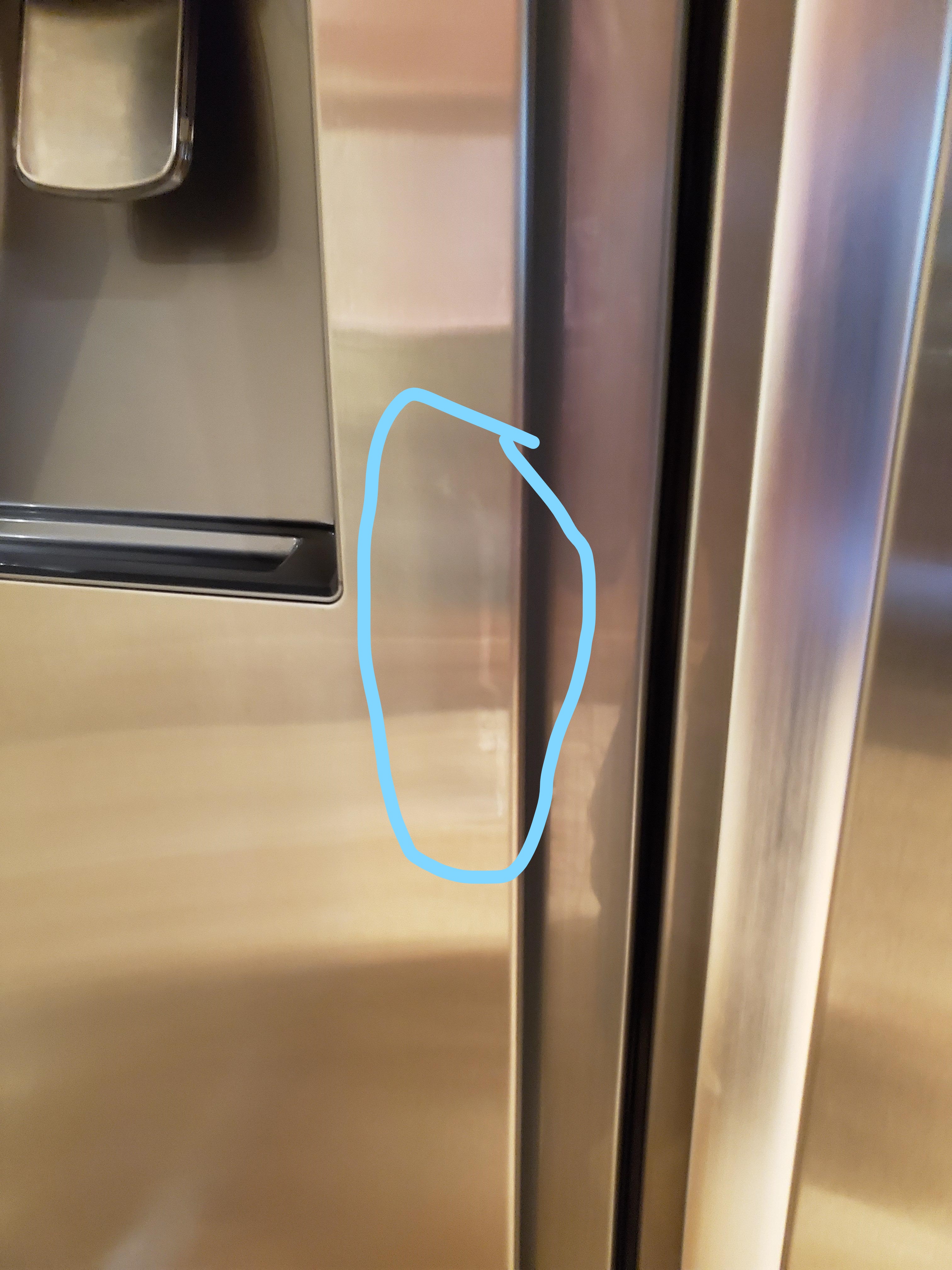 Spots Forming Under Stainless Steel Refrigerator D Samsung