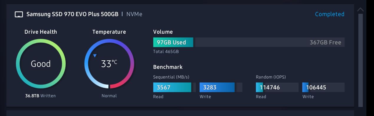 Samsung magician не видит ssd