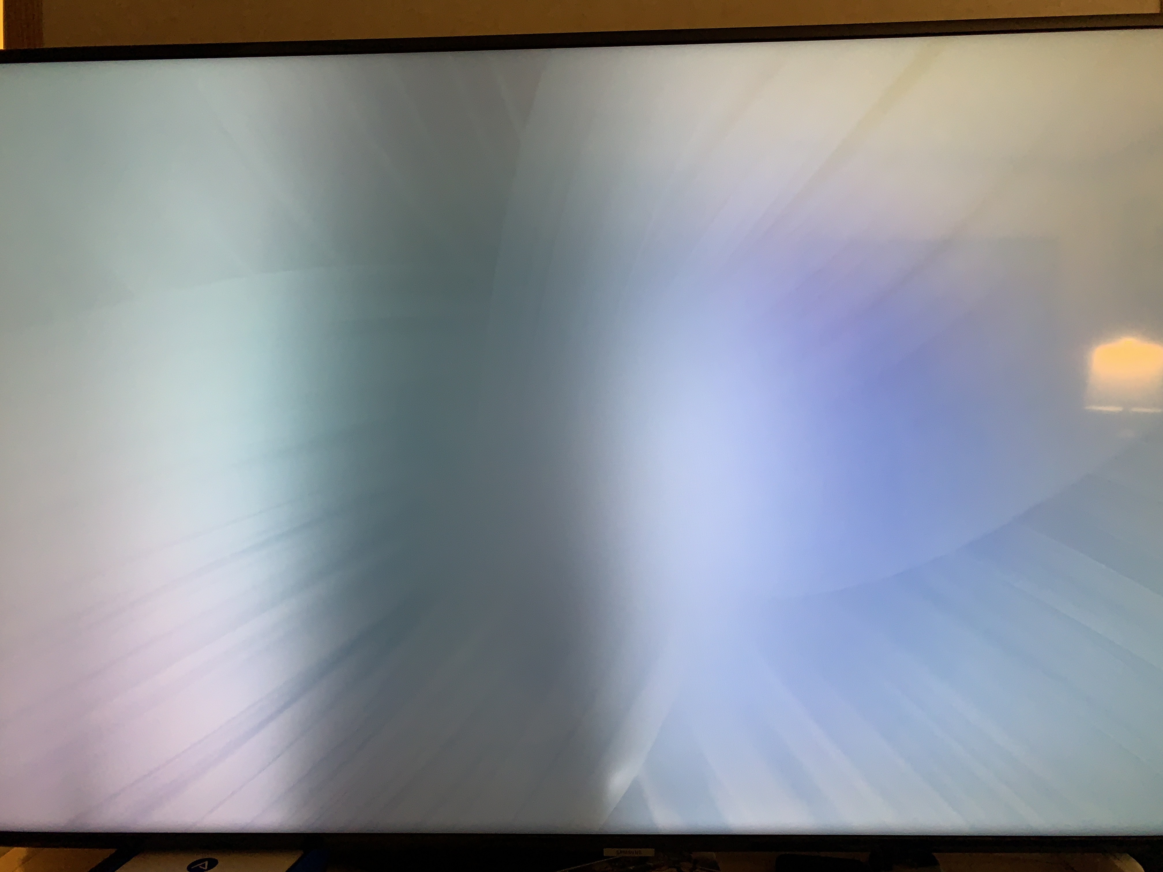 Shadow Line On Tv Screen