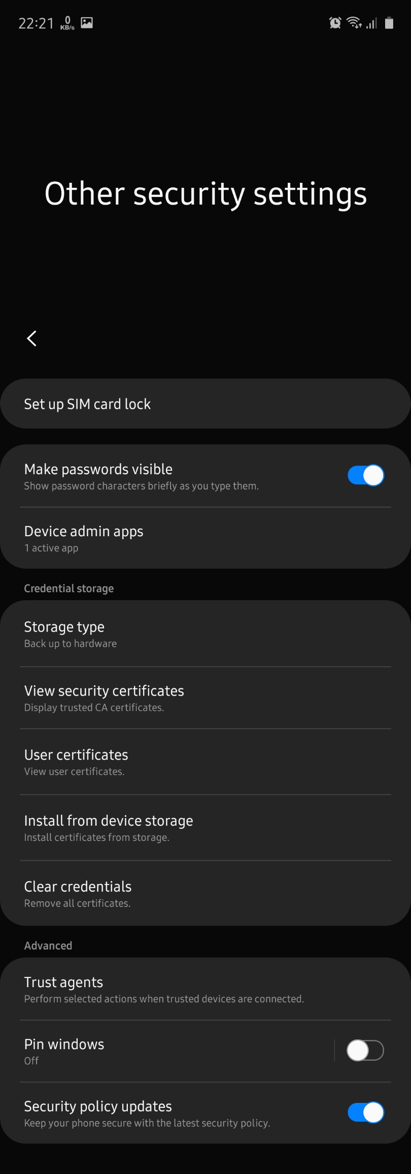 Android secure что за папка