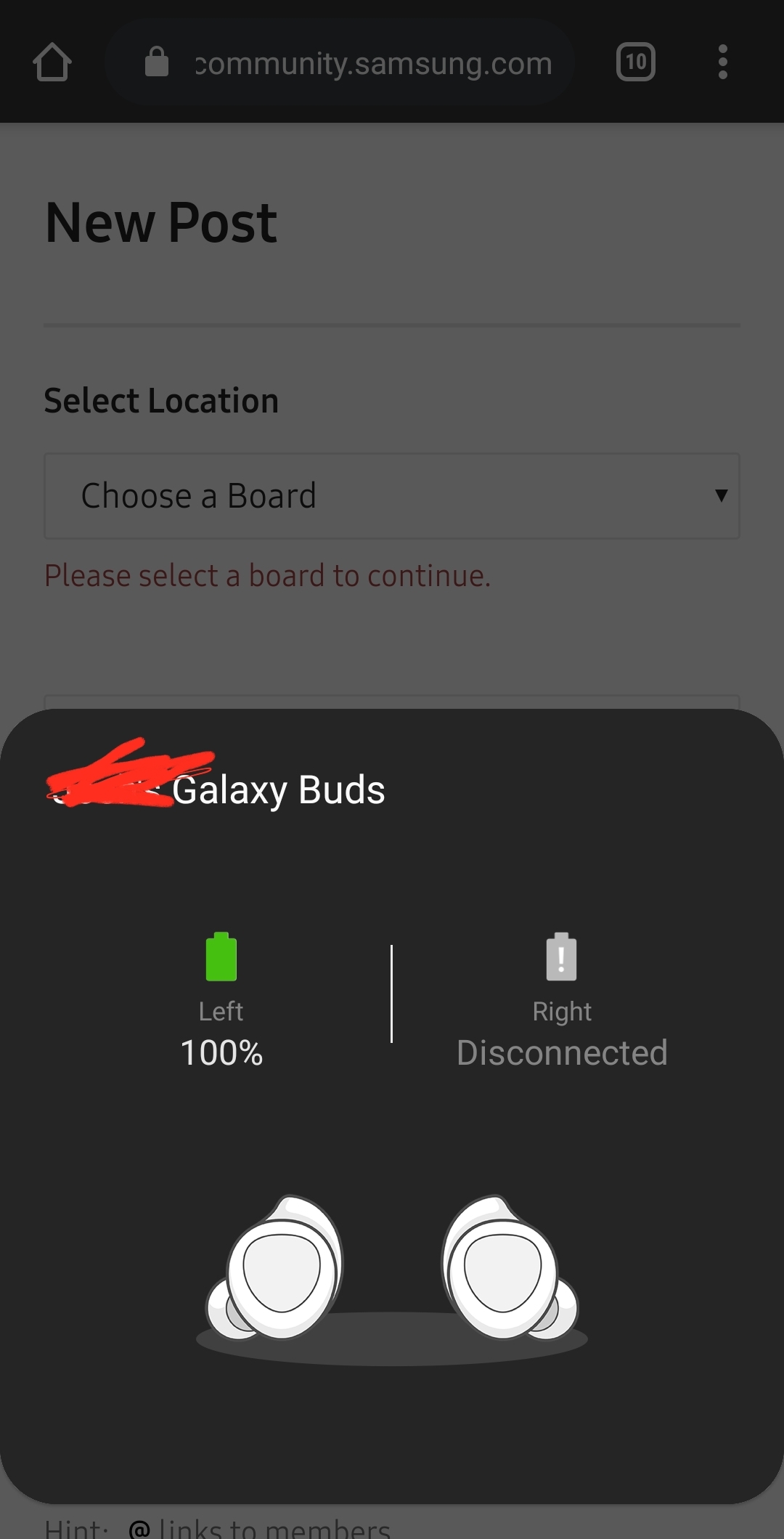 Solved: Galaxy Buds One Bud Won't Connect - Samsung Community - 792458