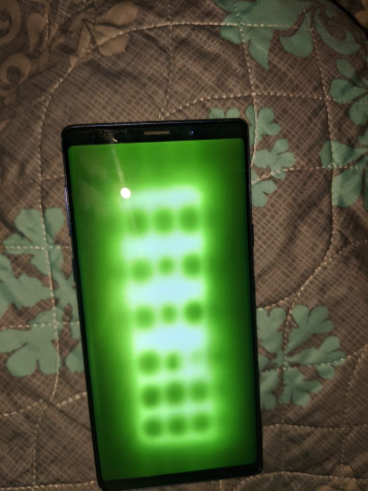 After the green grid takes over the phone, it is not usable.