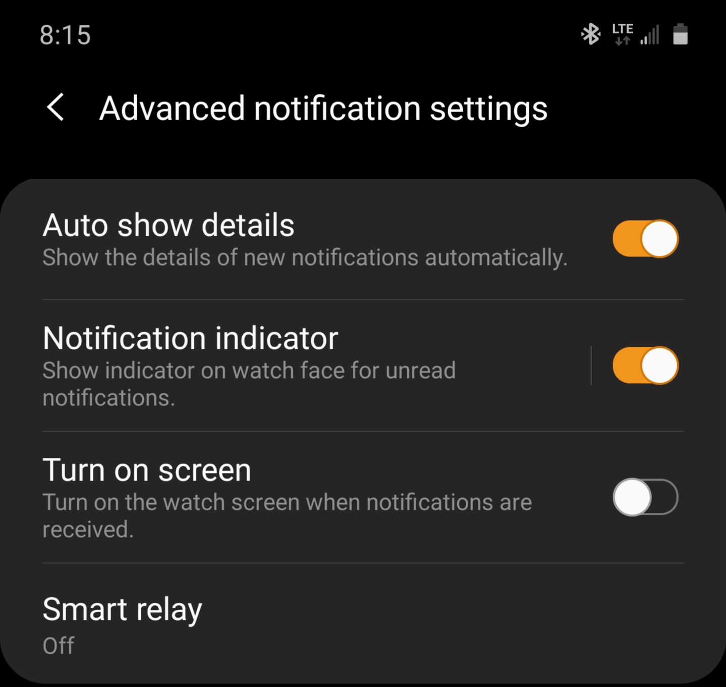 how to turn off message blocking on samsung watch