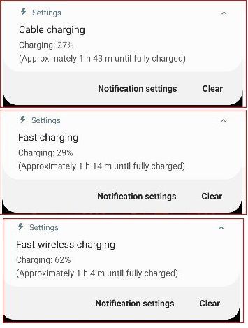 Different types of charging