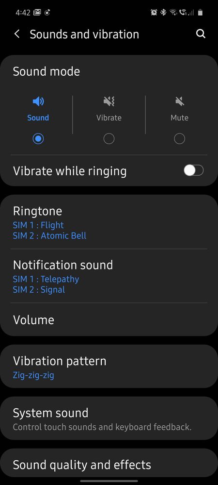 How to turn off vibration only and remain sound on - Samsung Community