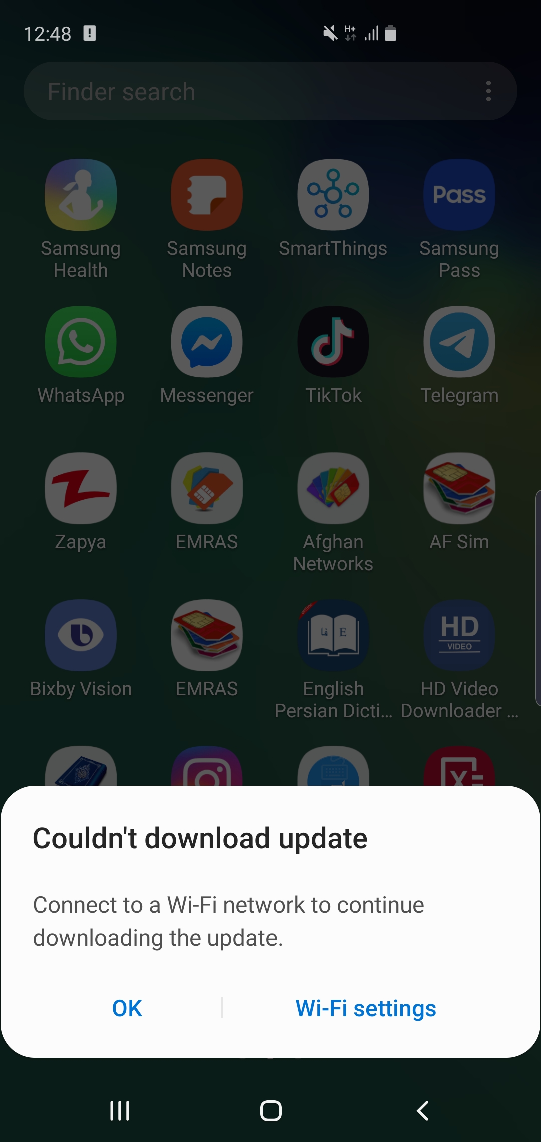 Can't update my software update using mobile data - Samsung Community