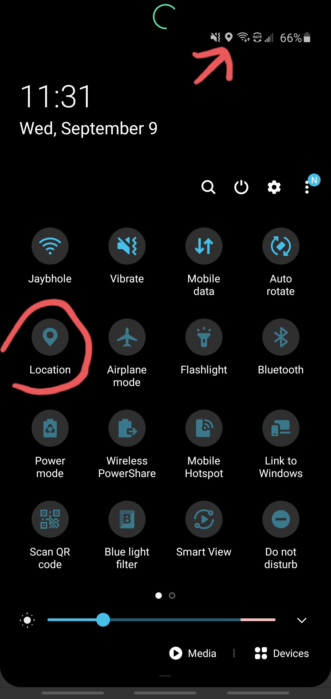 Solved: GPS symbol in notification bar stuck - Samsung Community - 1418255