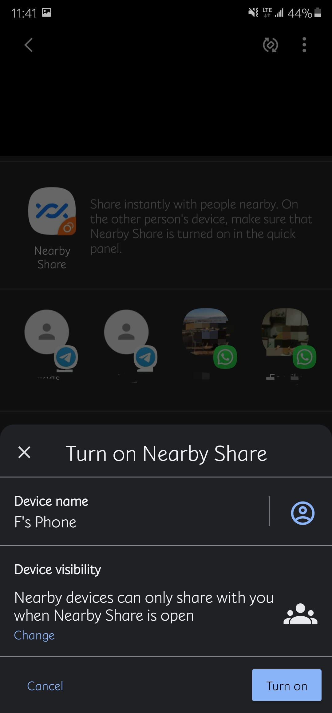 how to disable Nearby Share? - Samsung Community - 1551009