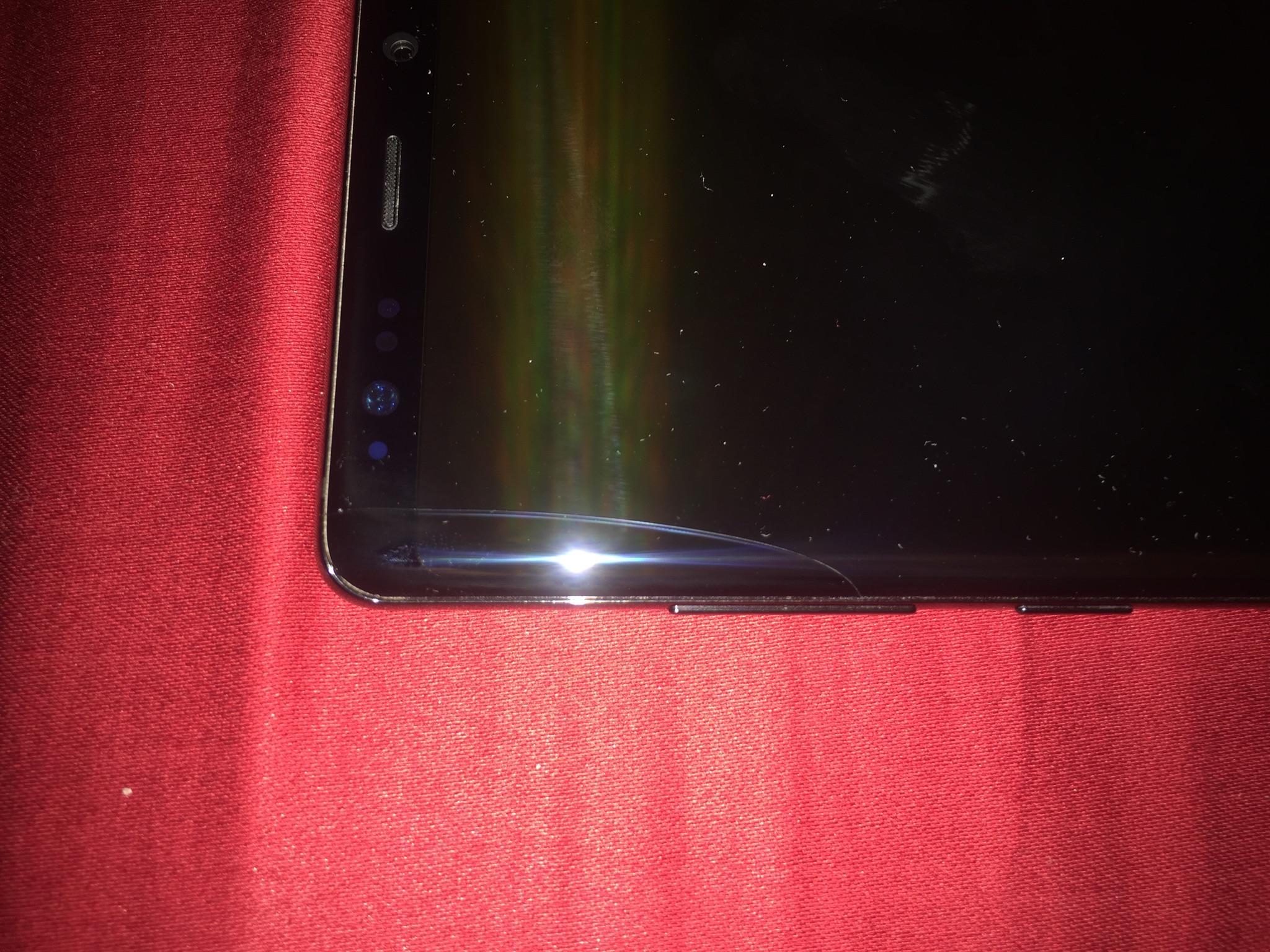 note 8 cracked screen for sale