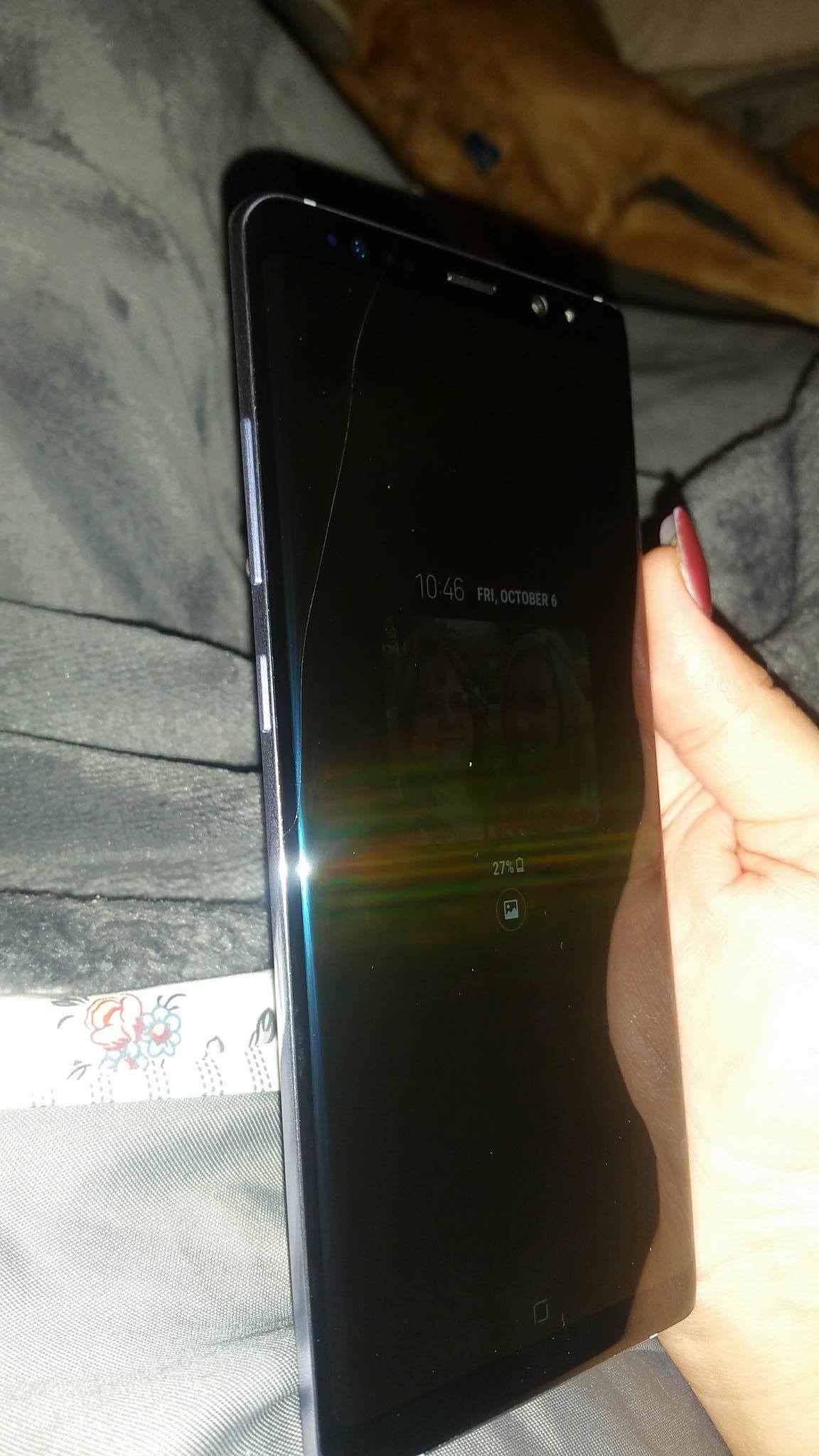 note 8 cracked screen for sale