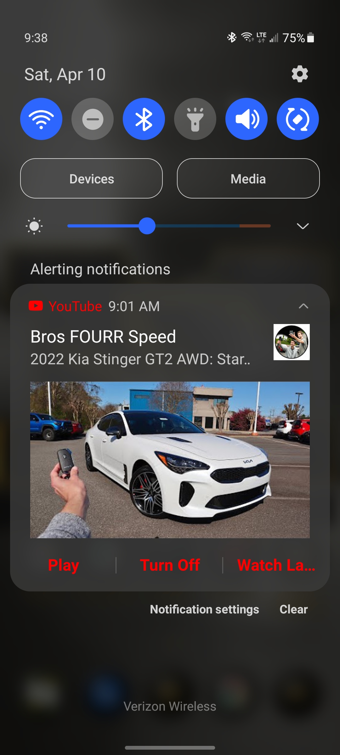 S21 not showing youtube channel in drop down notif... - Samsung