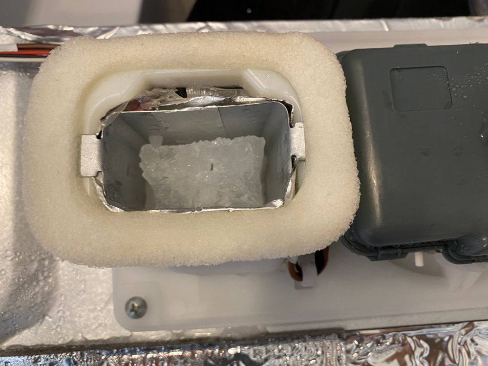 airflow to icemaker, blocked by ice