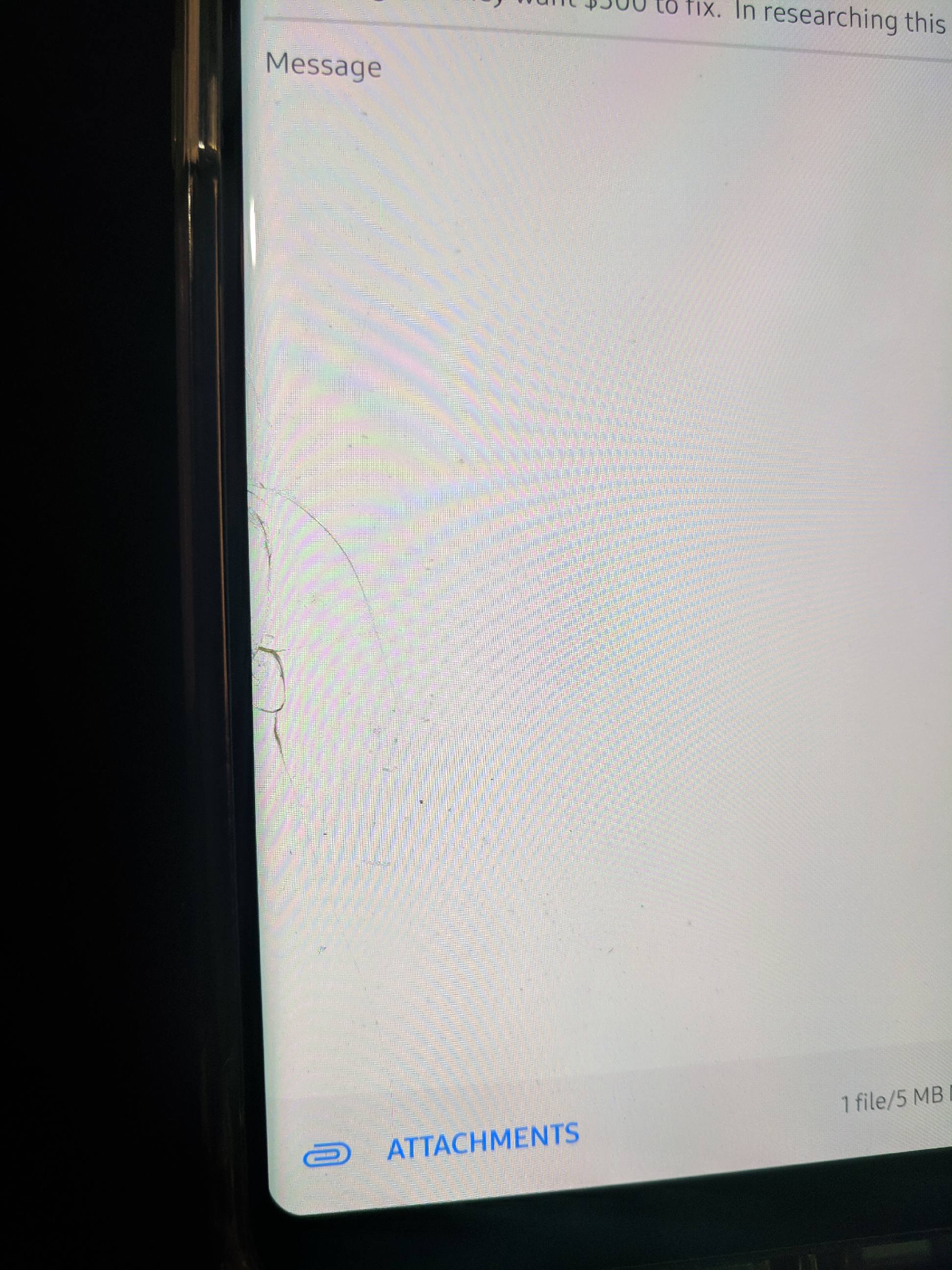 note 8 cracked screen for sale