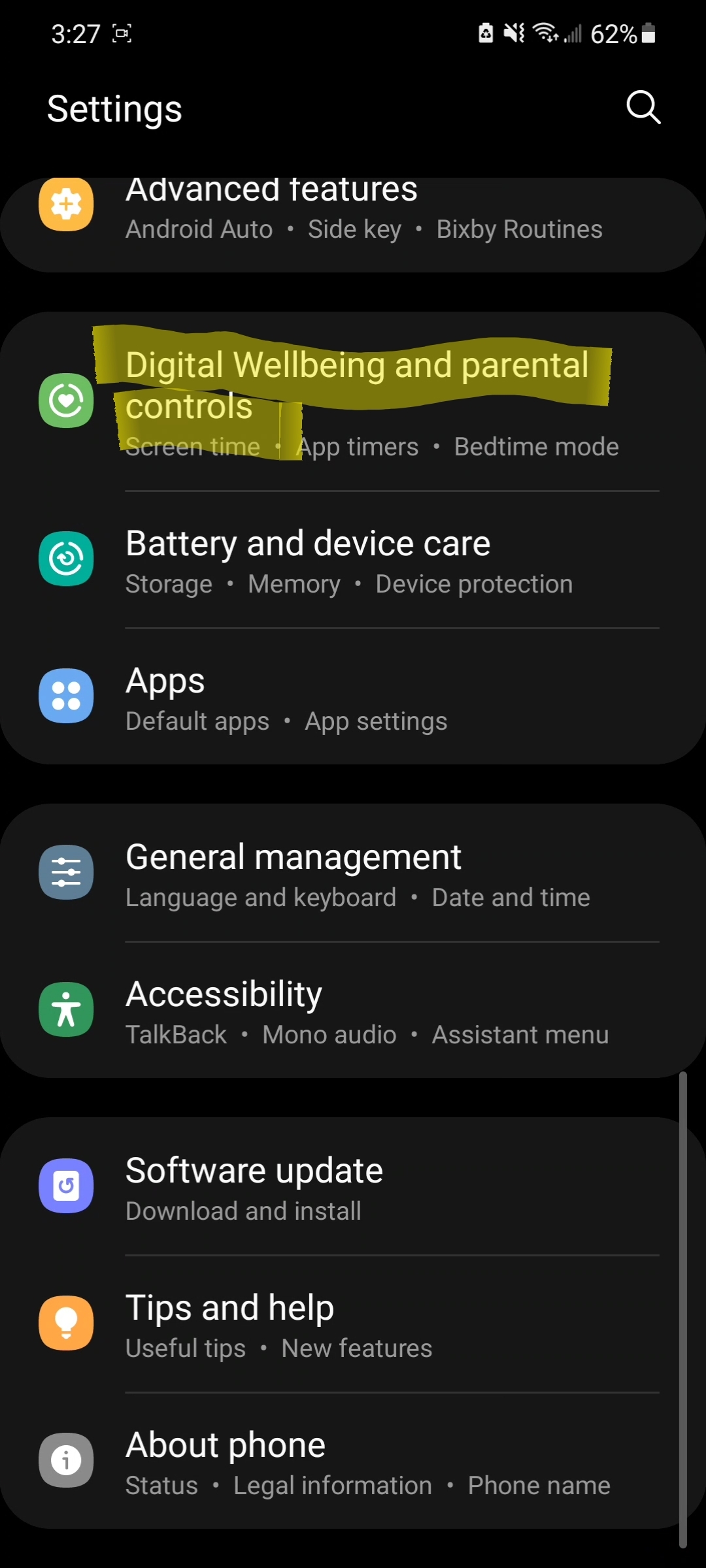 Solved: Disable Digital wellbeing - Samsung Community - 2053079