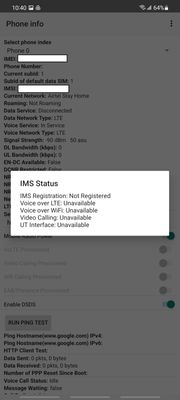 One UI 3.1 IMS Status