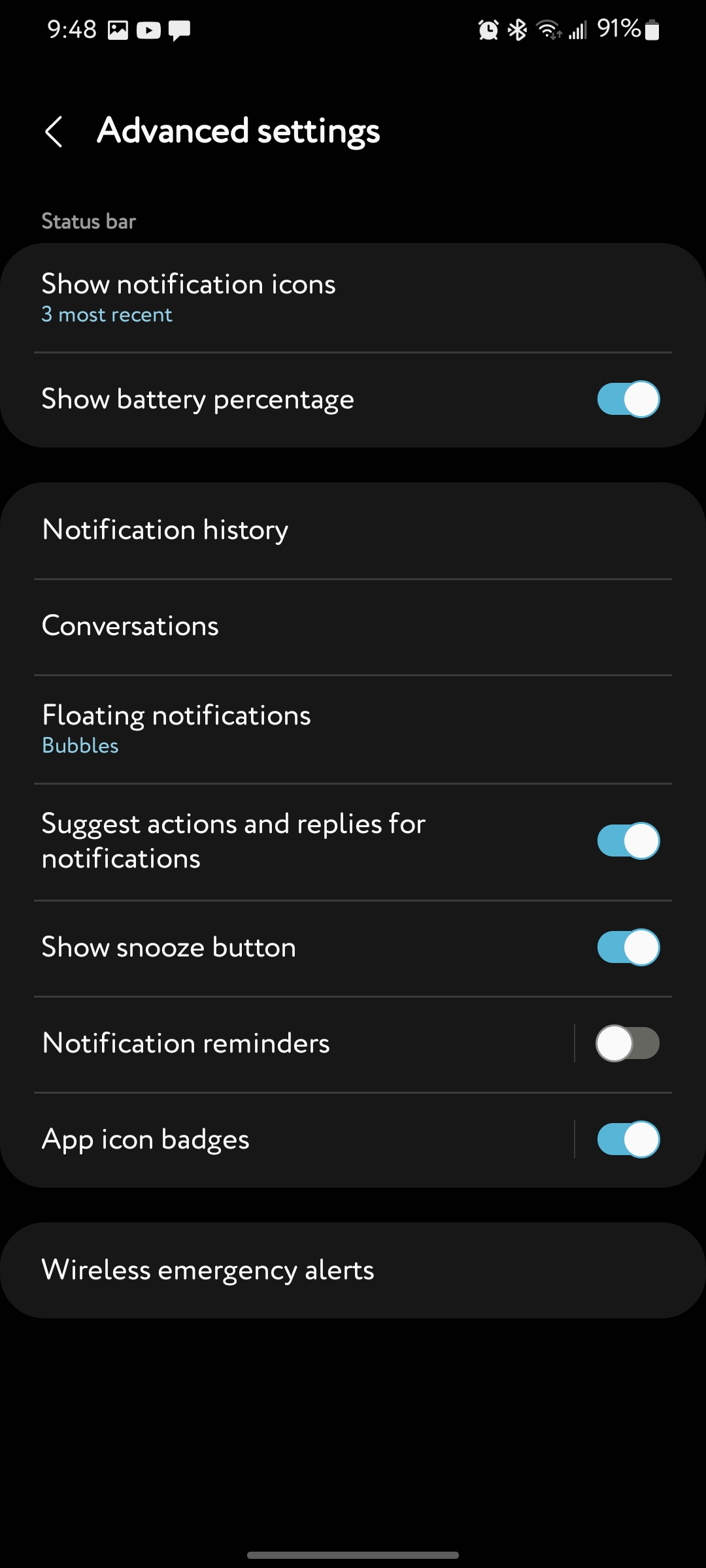 Solved: App notification settings option from notification... - Samsung ...