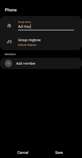 Screenshot define new group...add contact name to group.png