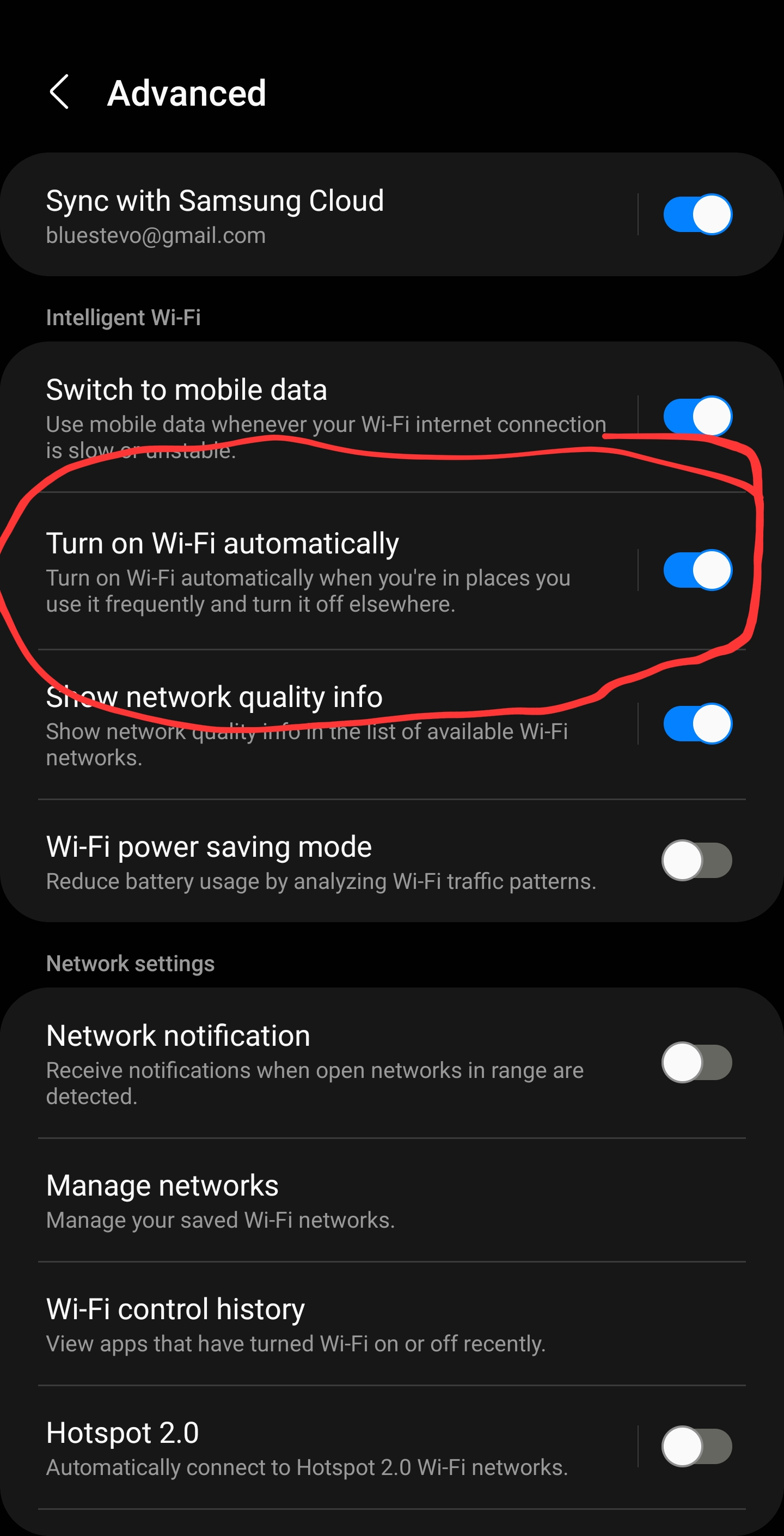 Solved: Wifi Automatically Turning On - Samsung Community - 2325154