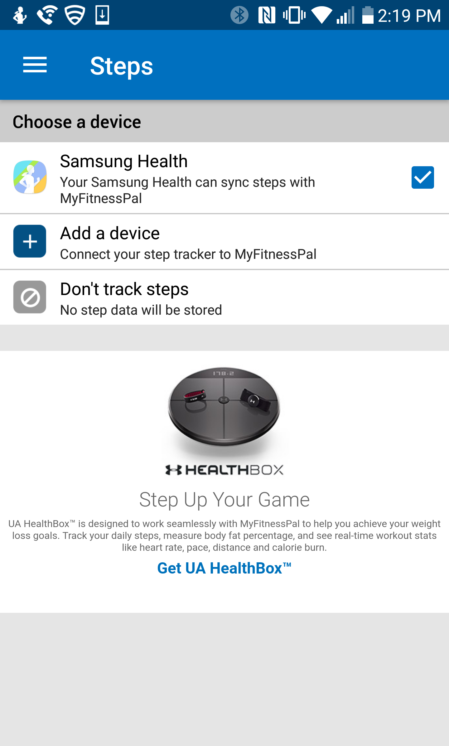 connect fitbit to myfitnesspal